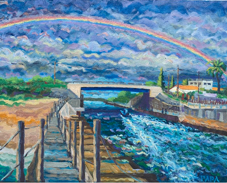 Rainbow over Boynton by Ralph Papa