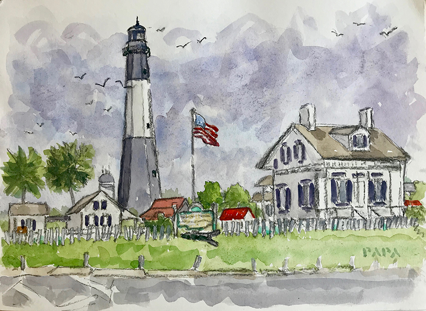 Lighthouse at Tybee Island by Ralph Papa
