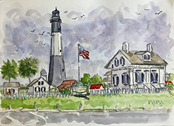 Lighthouse at Tybee Island by Ralph Papa